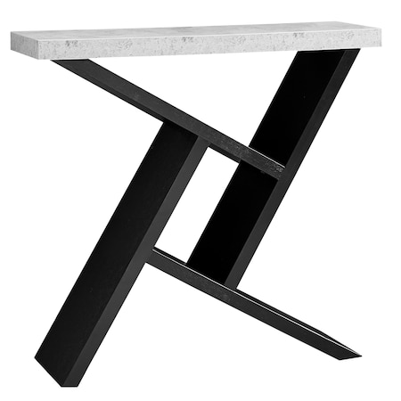 Monarch Specialties Accent Table, Console, Entryway, Narrow, Sofa, Living Room, Bedroom, Laminate, Grey, Black I 2406